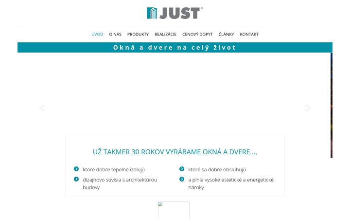 Screenshot of just-eurookna.sk