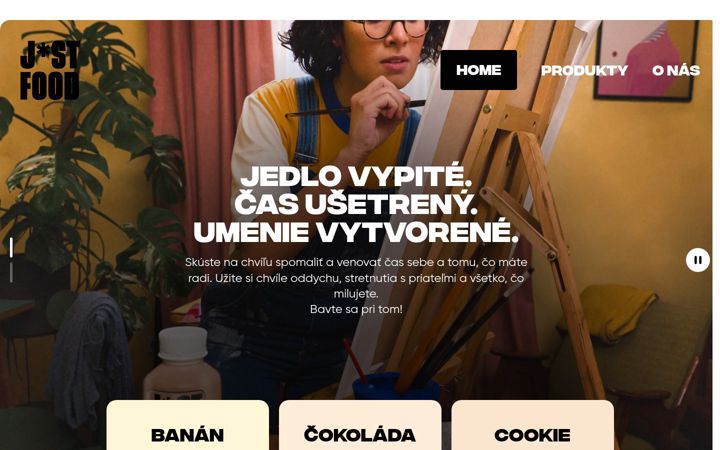 Screenshot of just-food.sk