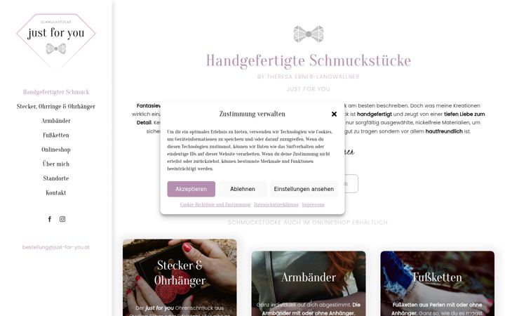 Screenshot of just-for-you.at