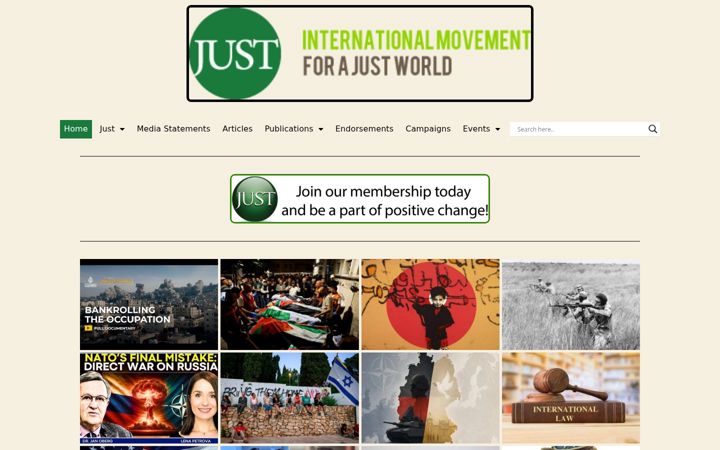 Screenshot of just-international.org