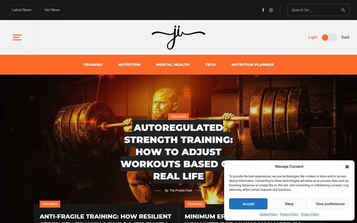 Screenshot of just-iron.com