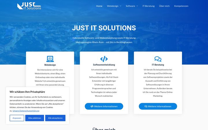 Screenshot of just-it-solutions.de