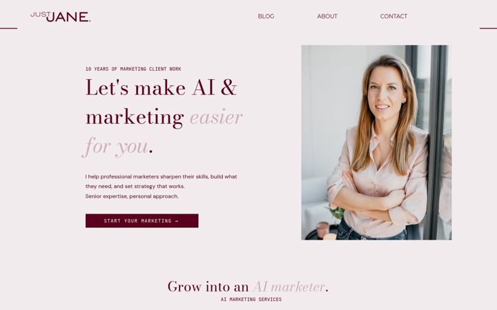 Screenshot of just-jane.com