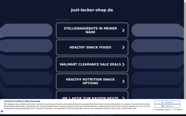 Screenshot of just-lecker-shop.de