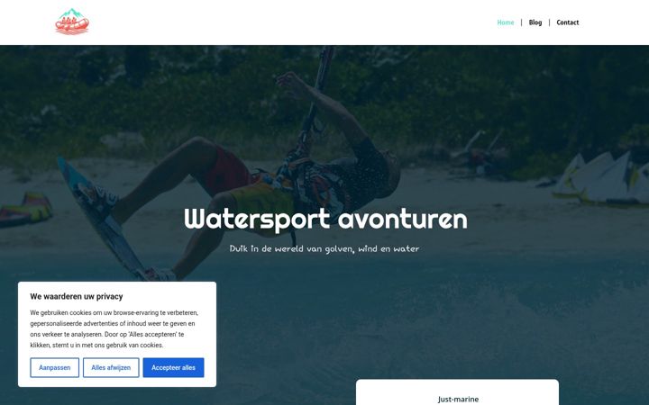 Screenshot of just-marine.nl