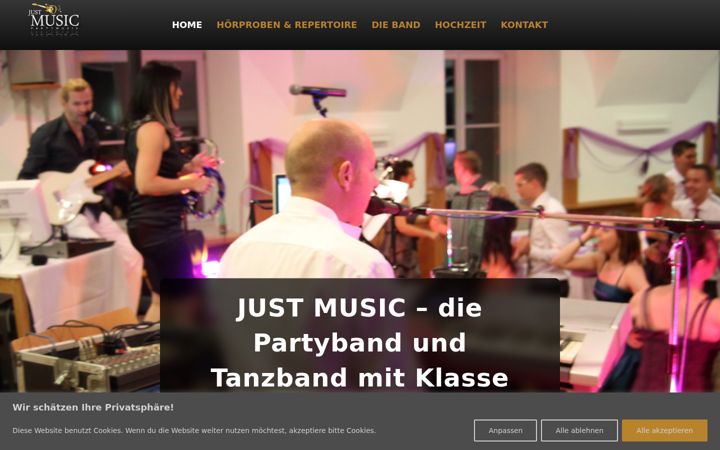 Screenshot of just-music.at