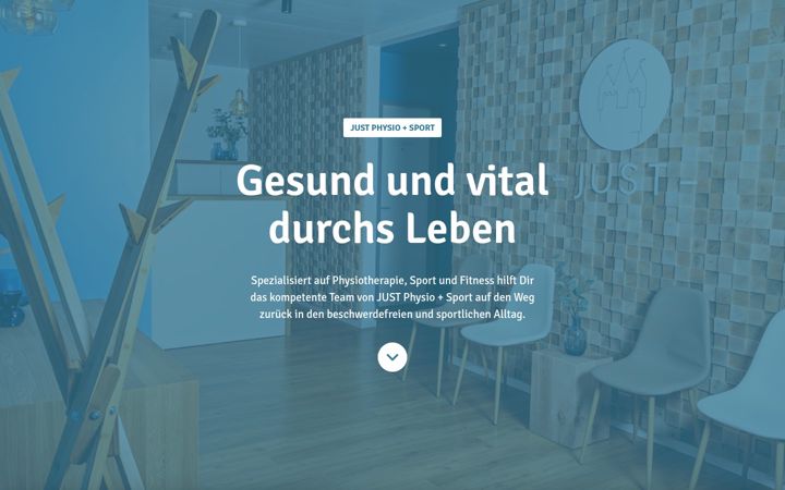 Screenshot of just-physio-sport.de