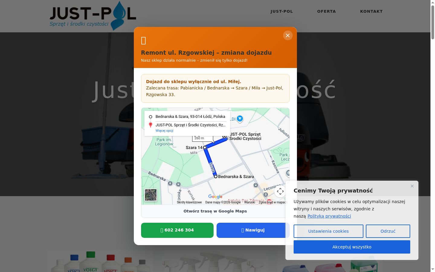 Screenshot des Einwilligungsbanners vor jeglicher Interaktion