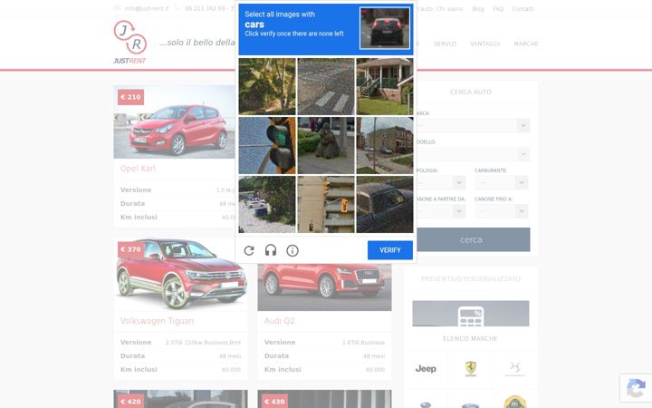 Screenshot of just-rent.it