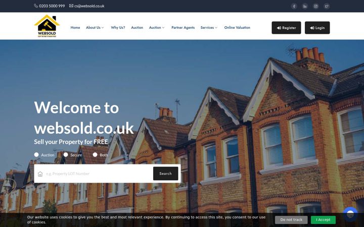 Screenshot of just-sold.co.uk