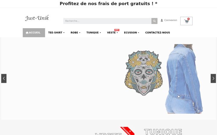 Screenshot of just-unik.com