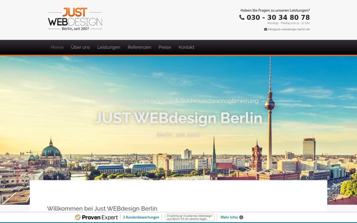 Screenshot of just-webdesign-berlin.de