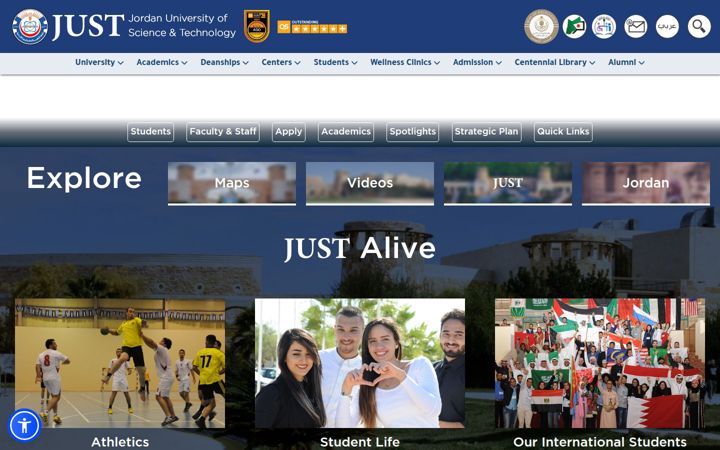Screenshot of just.edu.jo