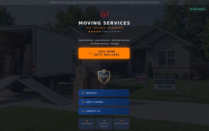 Screenshot of just4move.com
