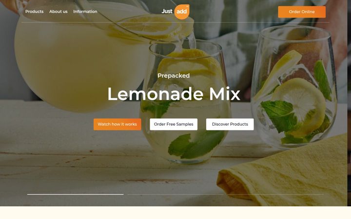 Screenshot of justadd.eu