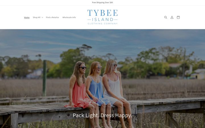 Screenshot of justaddwaterclothing.com