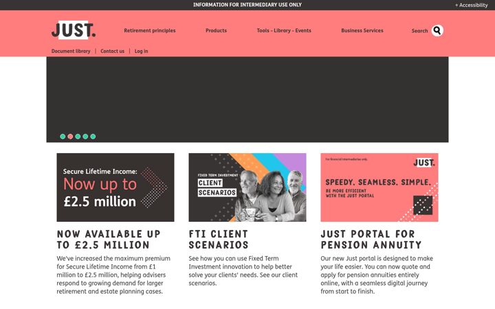 Screenshot of justadviser.com