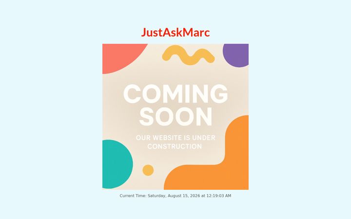 Screenshot of justaskmarc.com
