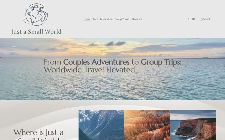 Screenshot of justasmallworld.com
