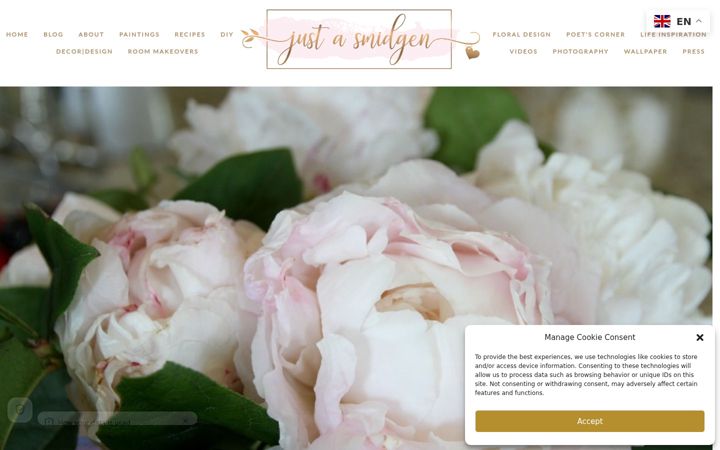 Screenshot of justasmidgen.com