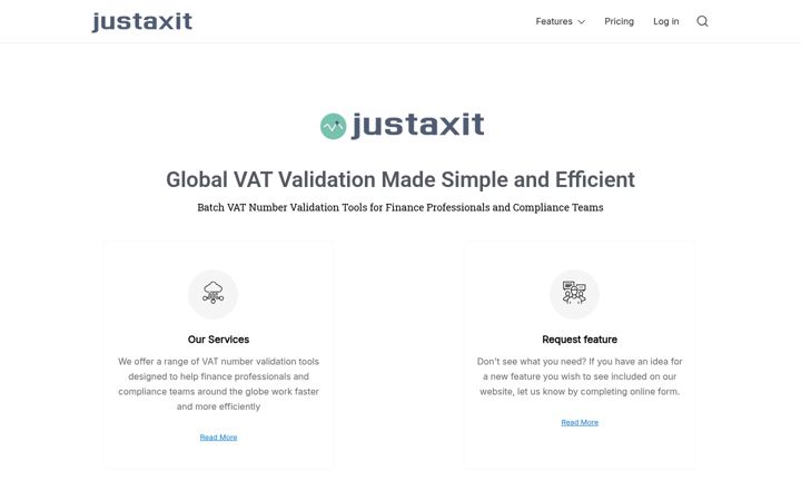 Screenshot of justaxit.com