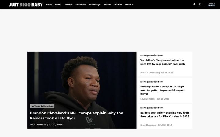 Screenshot of justblogbaby.com