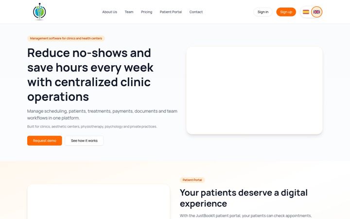 Screenshot of justbookit.online