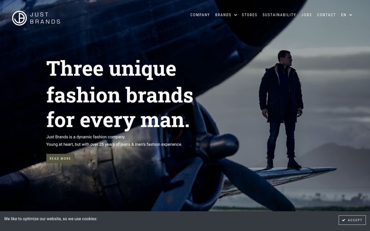 Screenshot of justbrands.eu