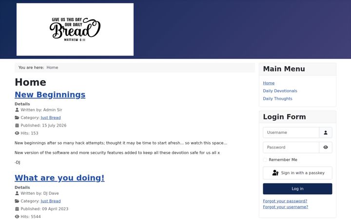 Screenshot of justbread.org