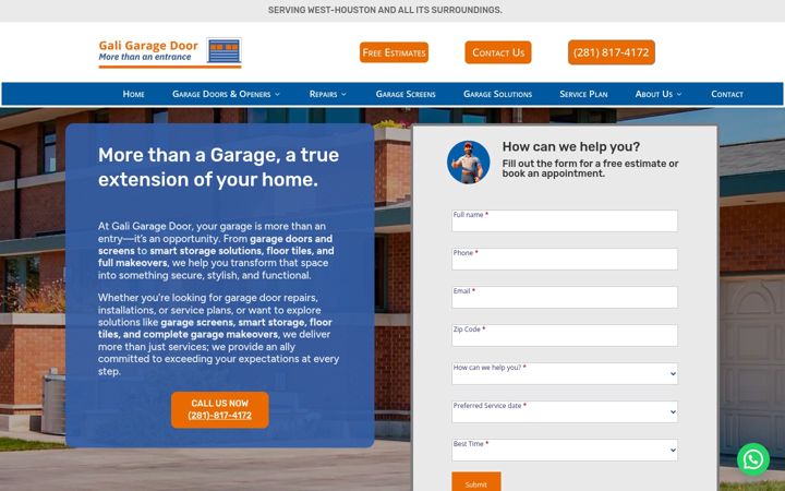 Screenshot of justcallroberto.com