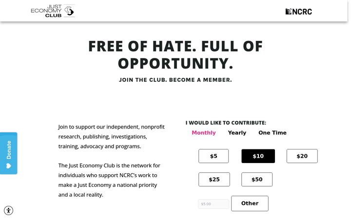 Screenshot of justclub.org