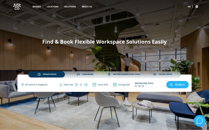 Screenshot of justcoglobal.com