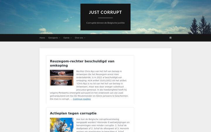 Screenshot of justcorrupt.org