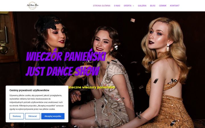 Screenshot of justdanceshow.pl