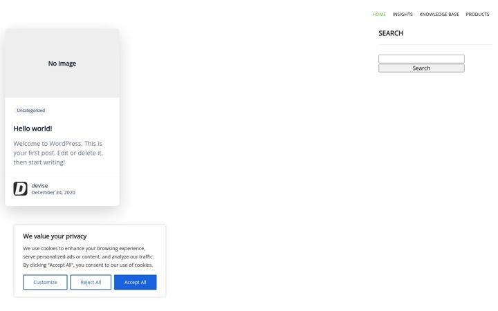 Screenshot of justdevise.com