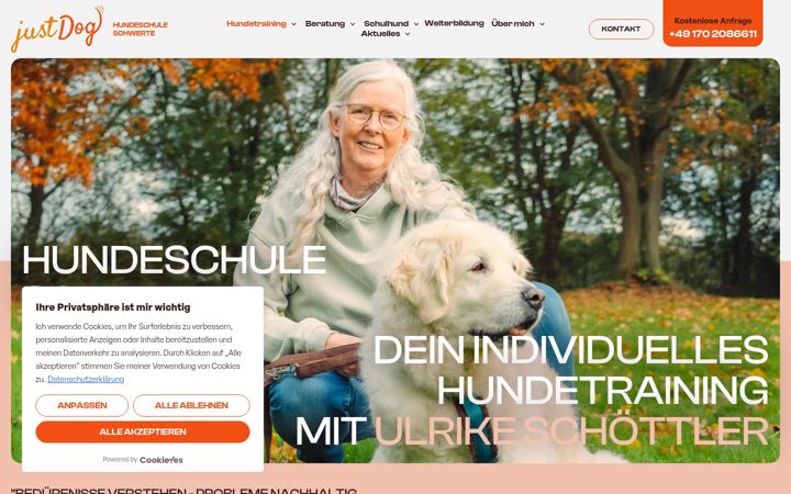 Screenshot of justdog.de