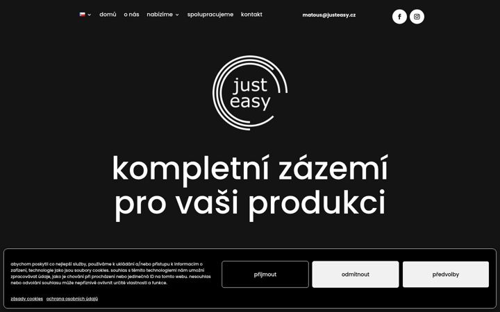 Screenshot of justeasy.cz