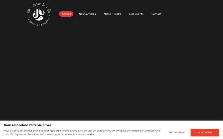 Screenshot of justeju.fr