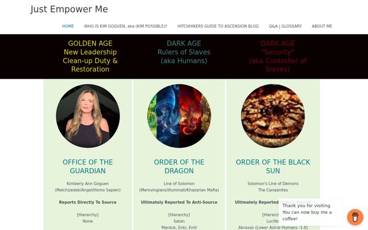 Screenshot of justempowerme.com