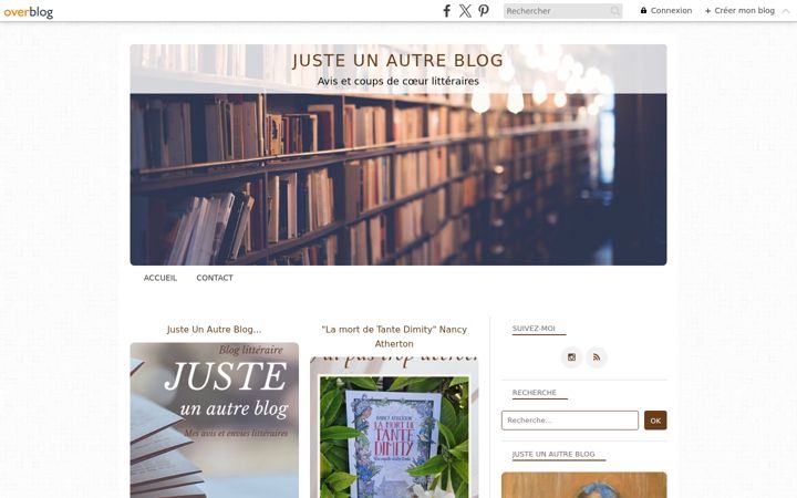 Screenshot of justeunautreblog.com