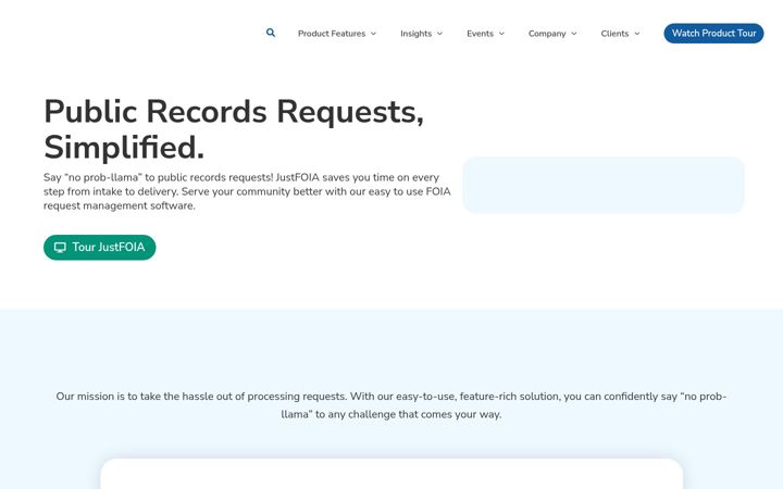 Screenshot di justfoia.com