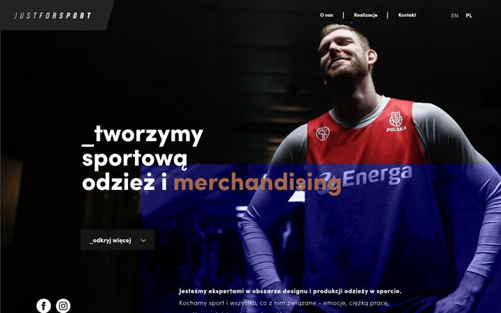 Screenshot of justforsport.pl