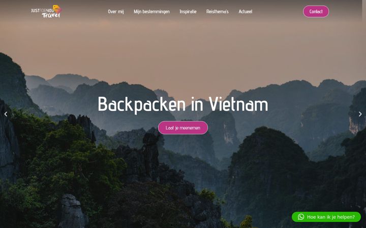 Screenshot of justforyoutravel.nl