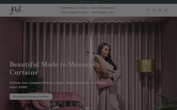 Screenshot of justfurnishings.co.uk