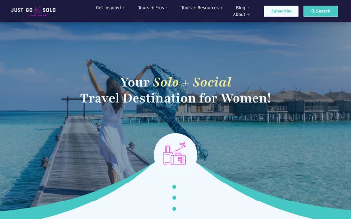 Screenshot of justgosolo.com