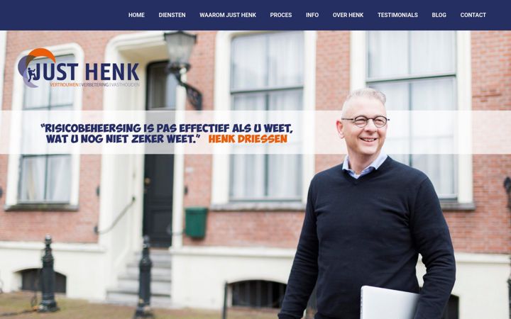 Screenshot of justhenk.com