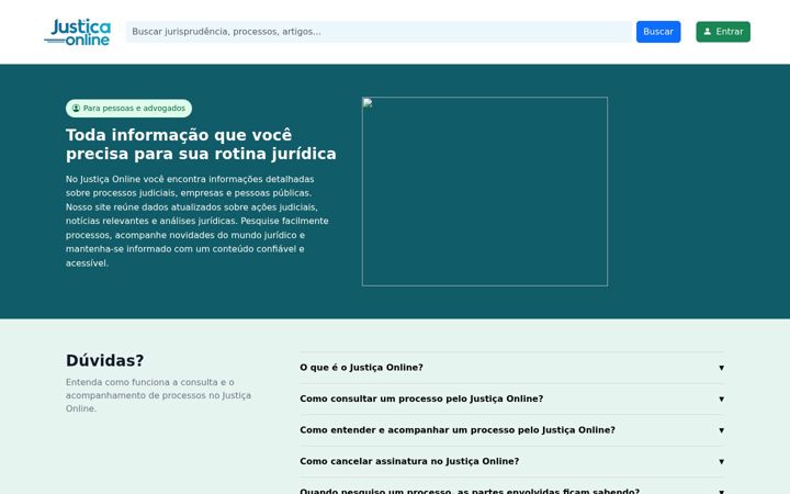 Screenshot of justica.online