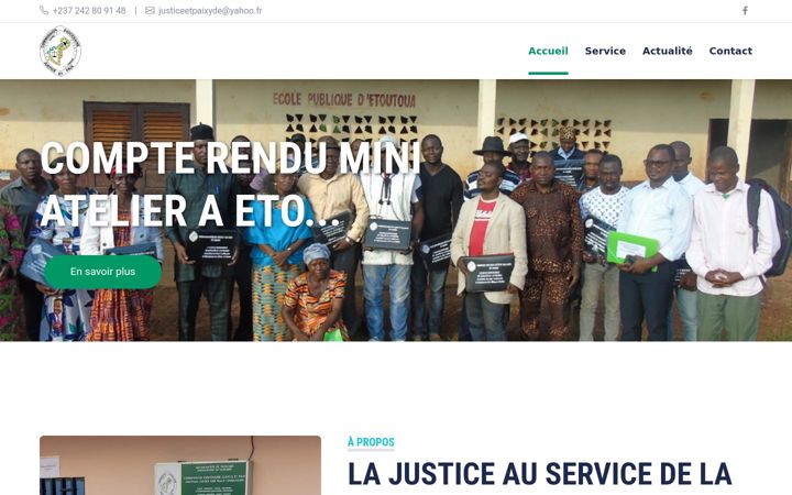 Screenshot of justiceetpaixy.com