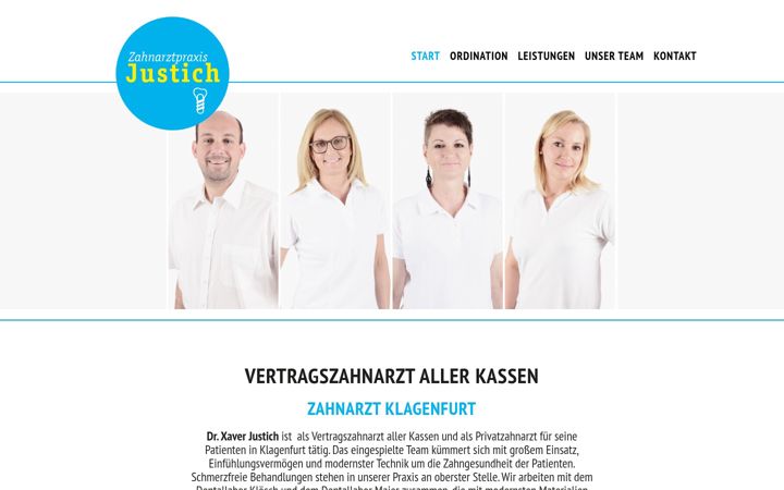 Screenshot of justich.at