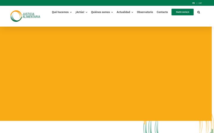 Kuvakaappaus sivustosta justiciaalimentaria.org